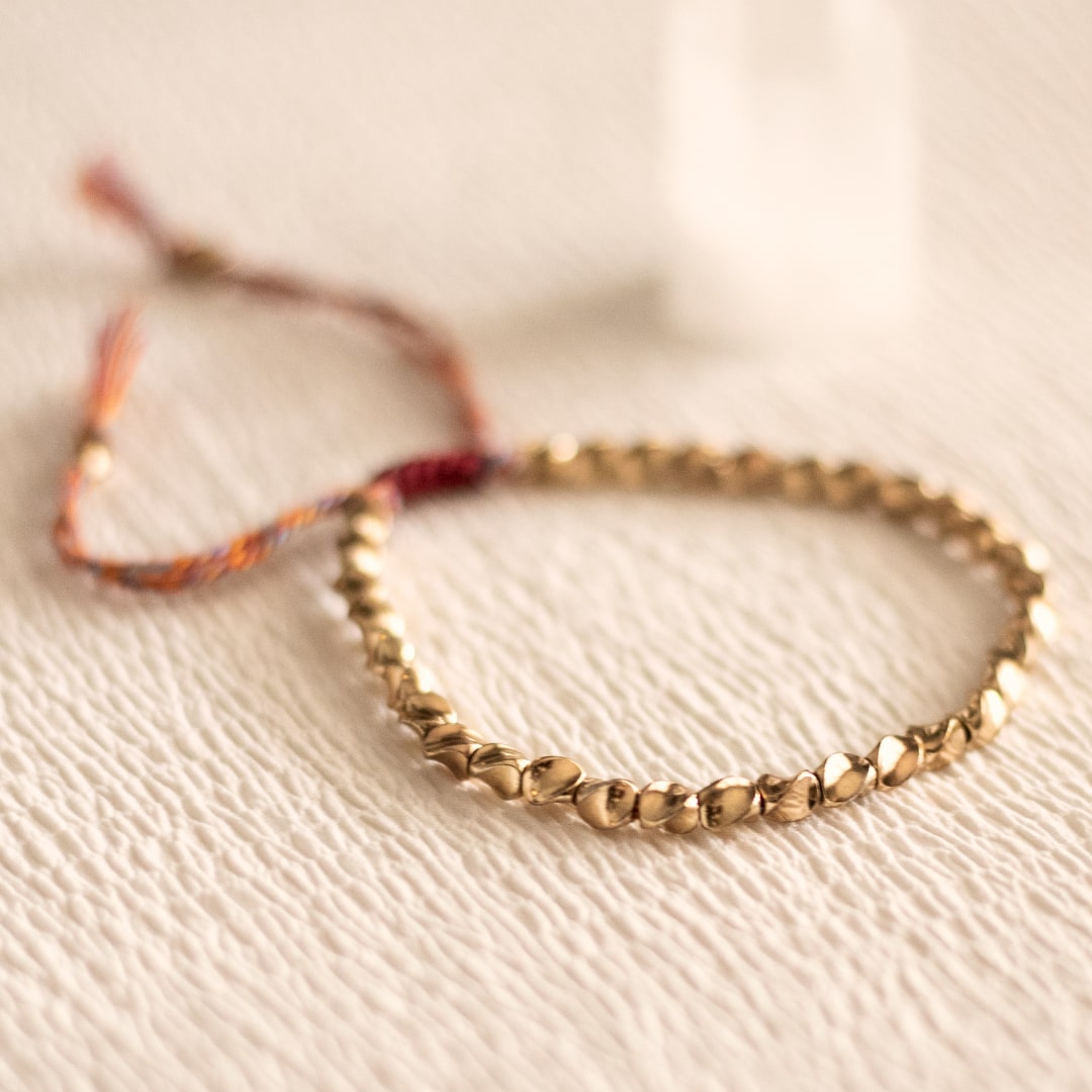 Selira™ Pulsera de Perlas de Cobre Tibetano con Energía Natural