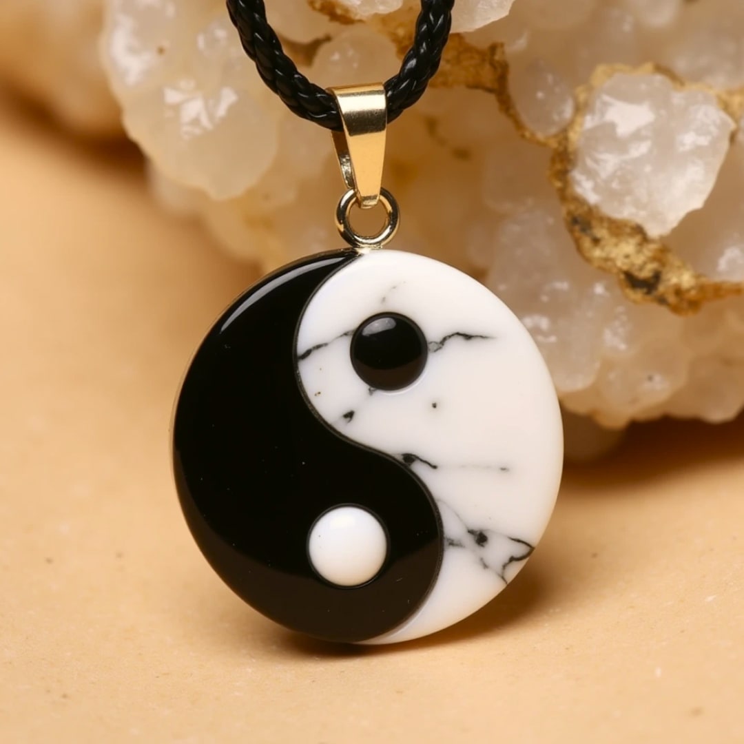 Lumay™ Dije Yin-Yang Piedra Dual Natural