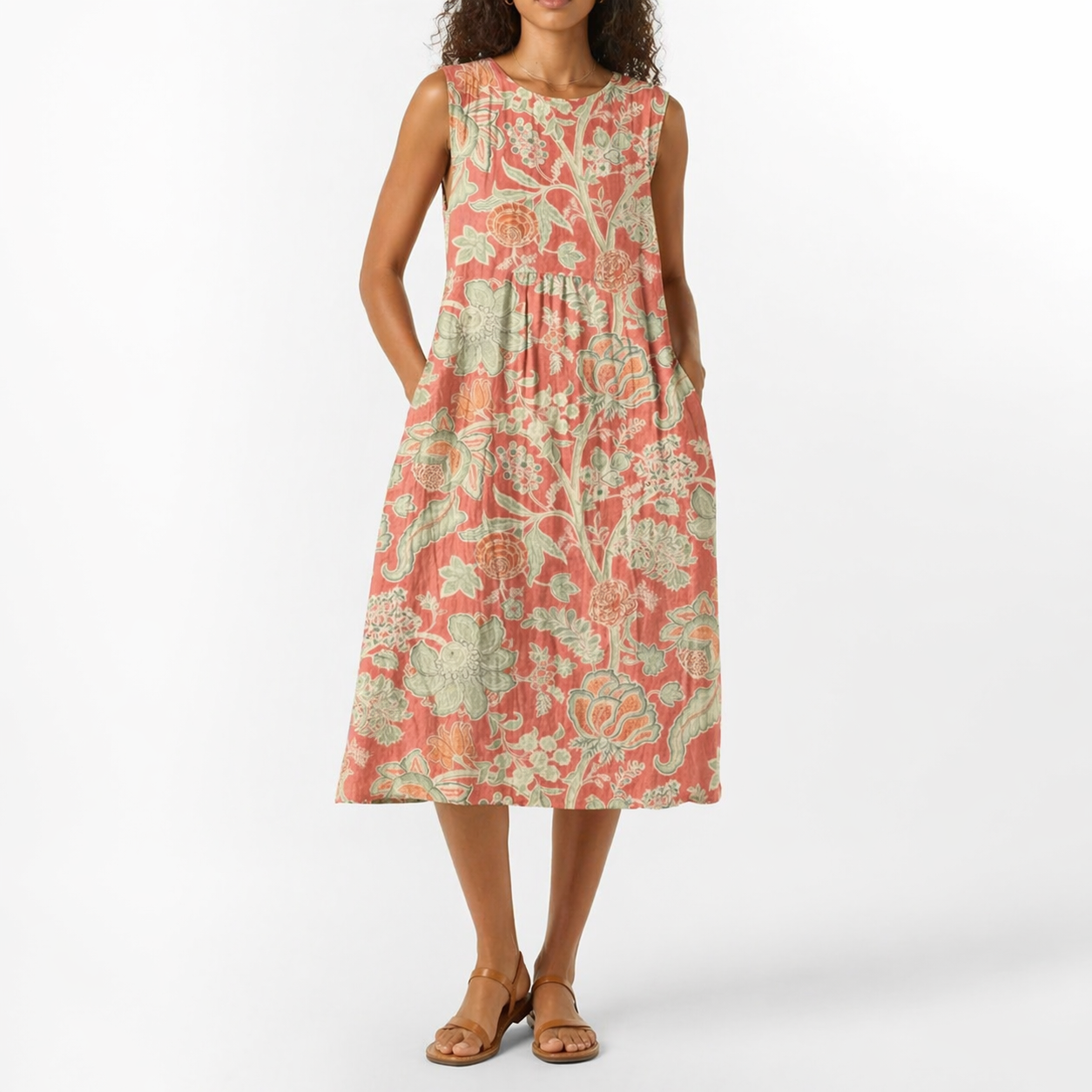 Javiera™ Vestido con Estampado Floral Vintage