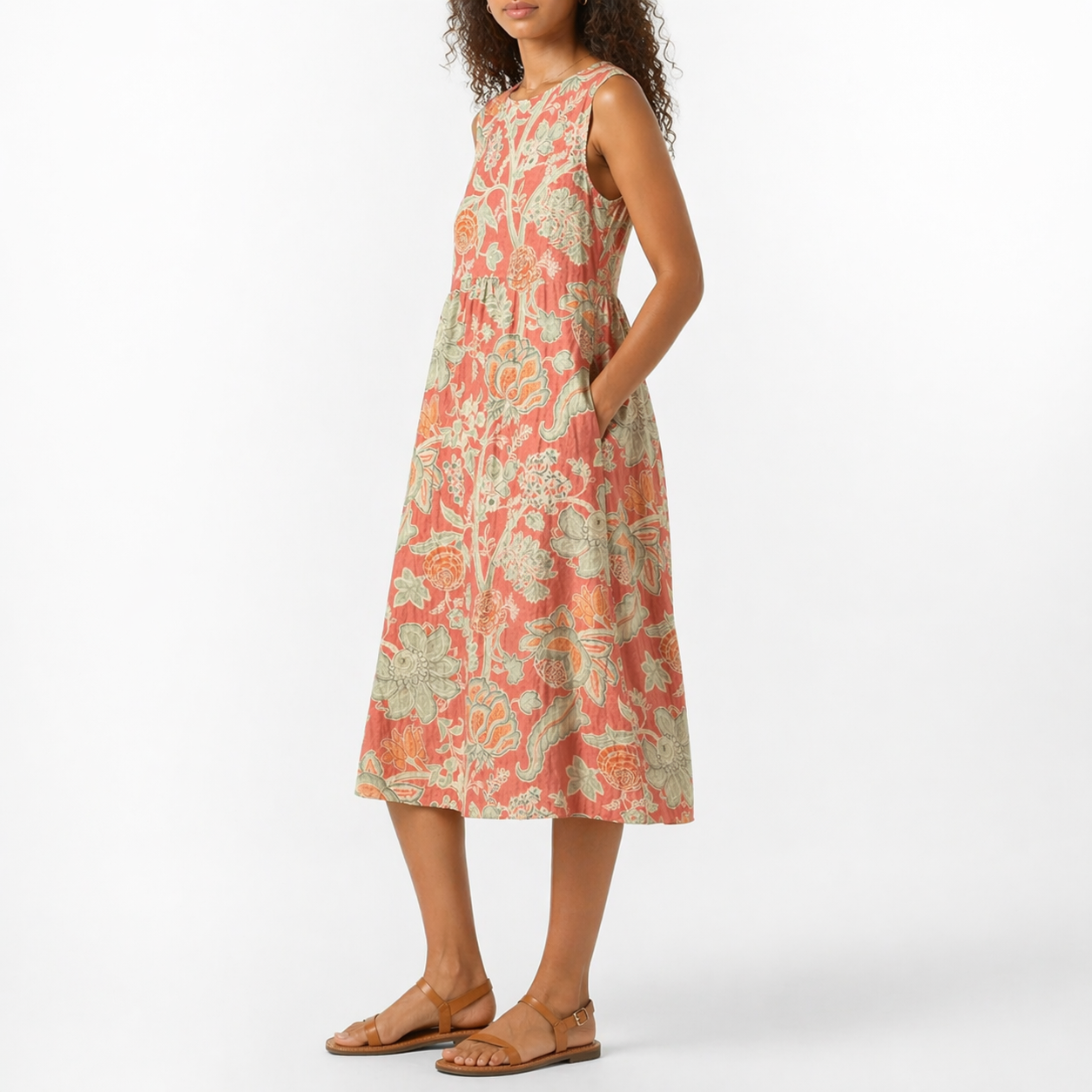 Javiera™ Vestido con Estampado Floral Vintage