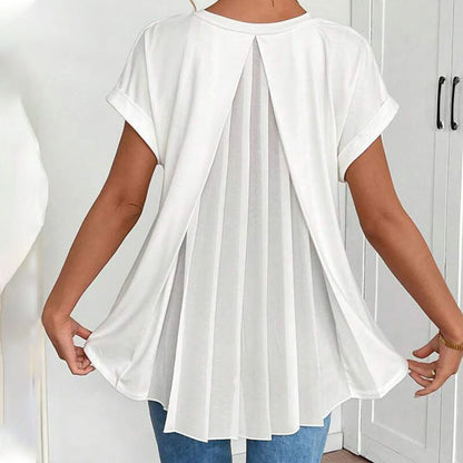 Ciela™ Blusa ligera plisada con caída fluida