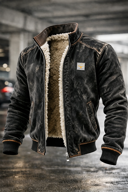 Korex™ Chaqueta térmica de piel sintética con forro suave