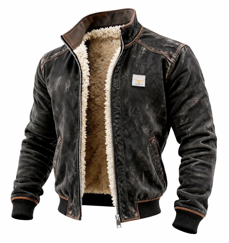 Korex™ Chaqueta térmica de piel sintética con forro suave