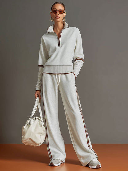 Ansley™ Conjunto de punto con pantalones anchos