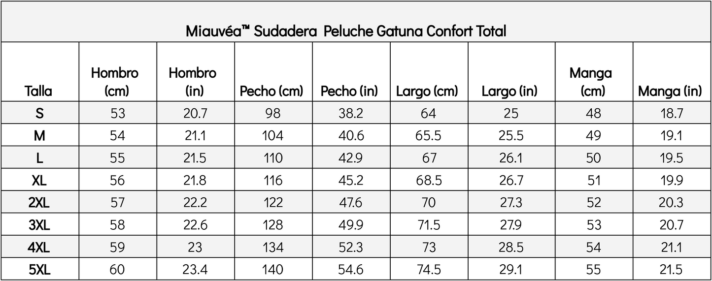 Miauvéa™ Sudadera Peluche Gatuna Confort Total