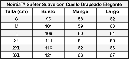 Noiréa™ Suéter Suave con Cuello Drapeado Elegante