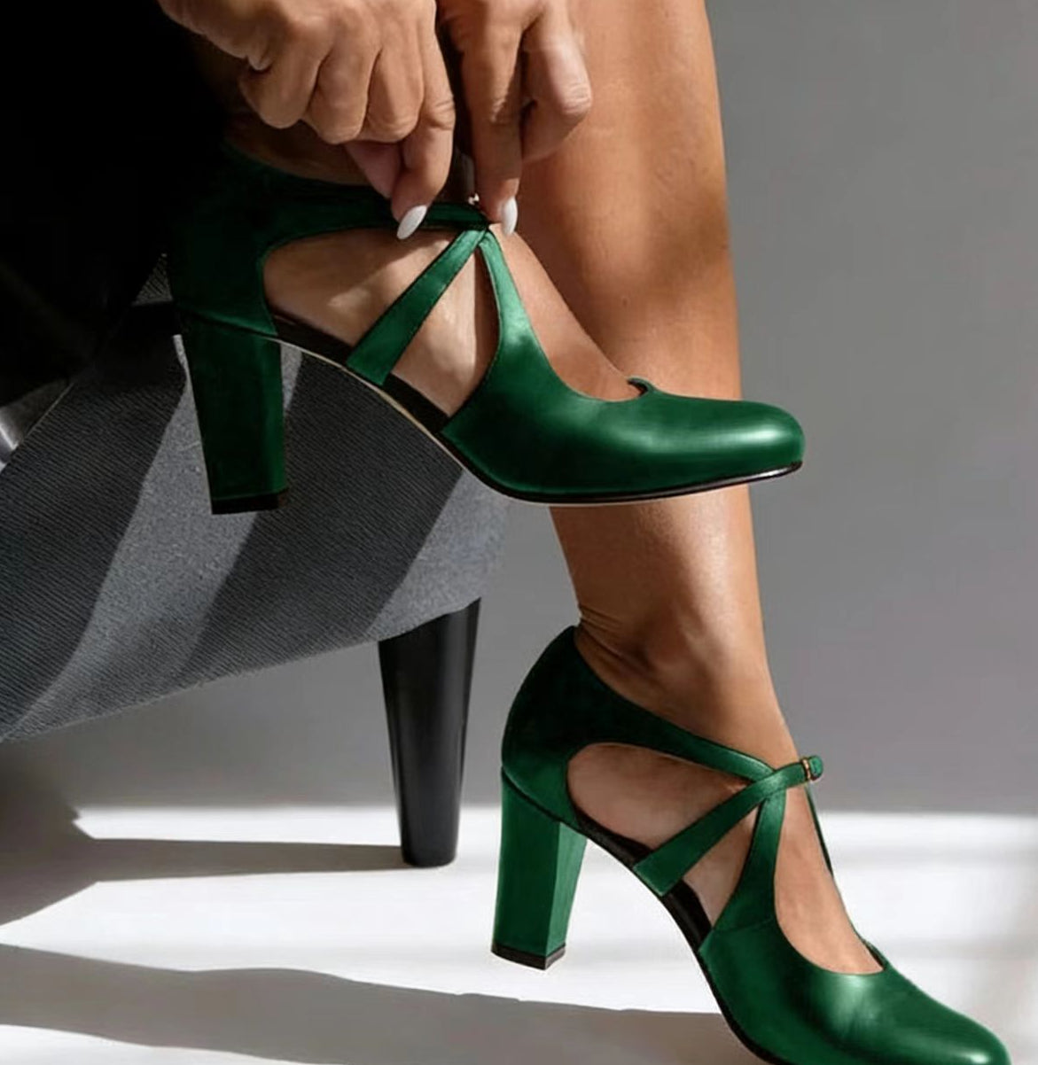 Fia™ Tacones de Cuero Elegantes