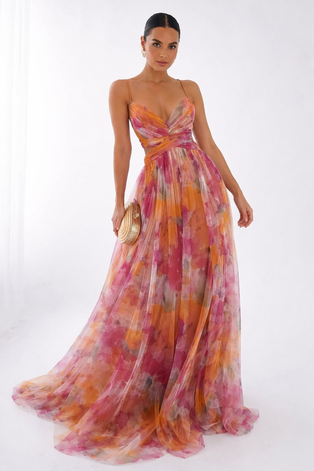 Orelavine™ Maxi Vestido Floral Encantador de Estilo Elegante