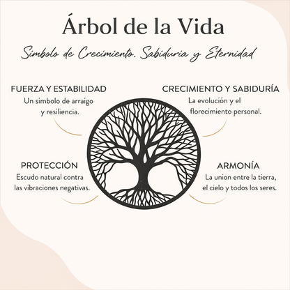 Origen™ Collar Árbol de la Vida en Madera Natural