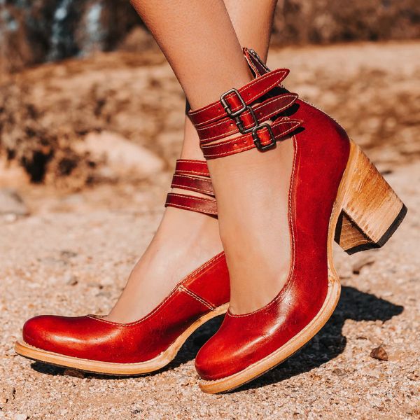 Vilorine™ Sandalias de tacón moderno con ajuste confortable