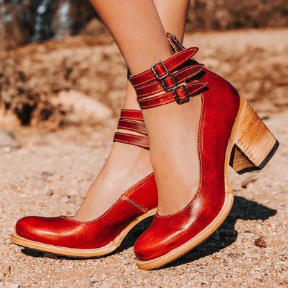 Vilorine™ Sandalias de tacón moderno con ajuste confortable