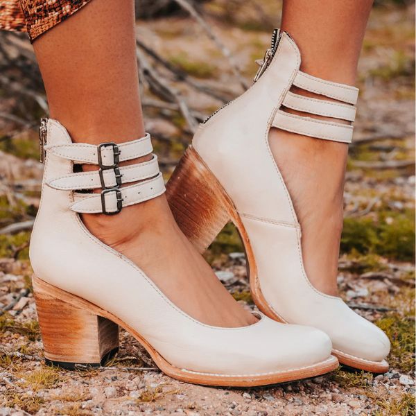 Vilorine™ Sandalias de tacón moderno con ajuste confortable