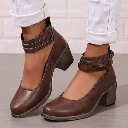 Vilorine™ Sandalias de tacón moderno con ajuste confortable