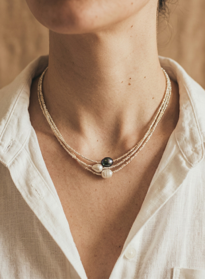 Quinira™ Conjunto de Collares de Armonía Perla