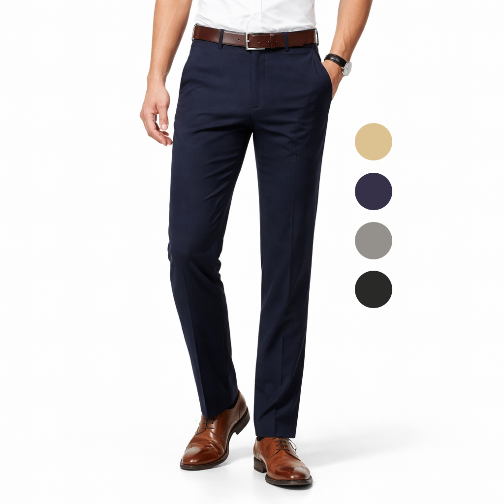 Quavero™ Pantalón clásico para hombre con alta elasticidad