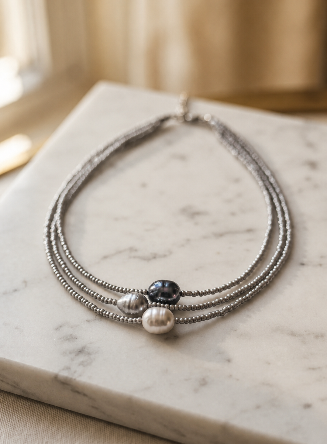 Quinira™ Conjunto de Collares de Armonía Perla