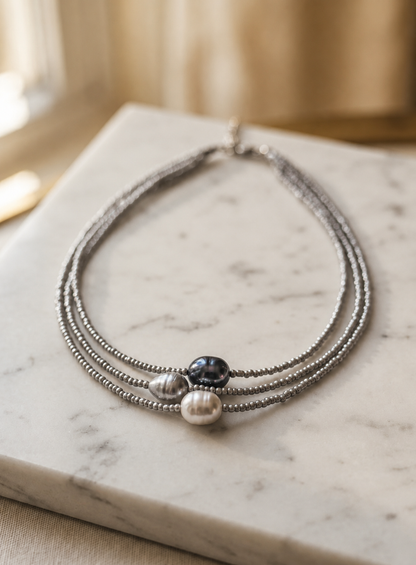 Quinira™ Conjunto de Collares de Armonía Perla