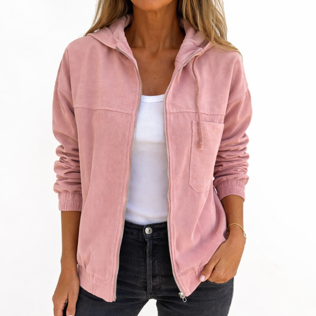 Quorela™ Chaqueta con Capucha y Cremallera de Estilo Casual