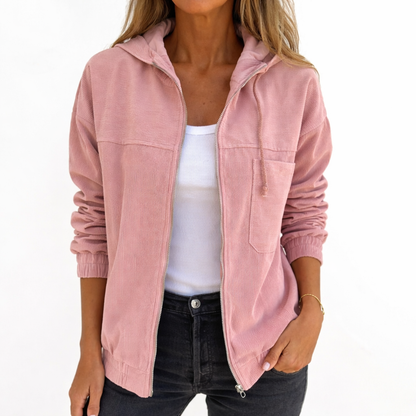 Quorela™ Chaqueta con Capucha y Cremallera de Estilo Casual