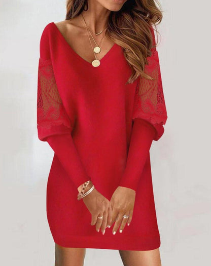 Calisea™ Vestido de encaje lujoso para la noche con un look femenino y ajustado