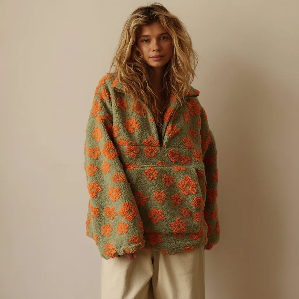 Fiorenne™ Sudadera Polar Flower Power