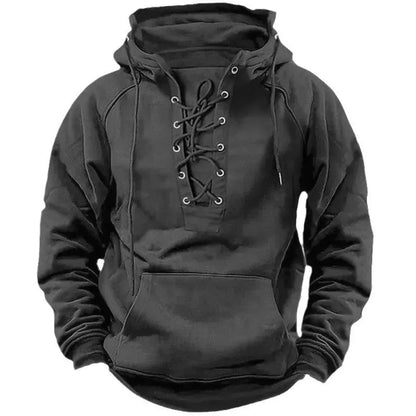 Kelvane™ Sudadera con Capucha Estilo Vikingo para Hombre