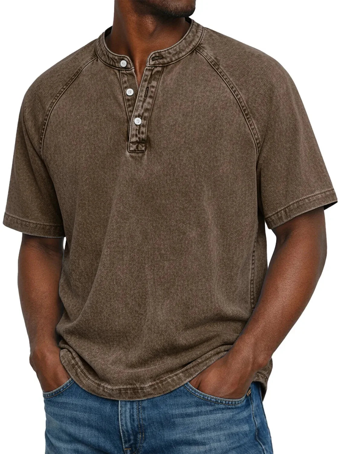 Zaviero™ Camisa Vintage para Hombres con Botones