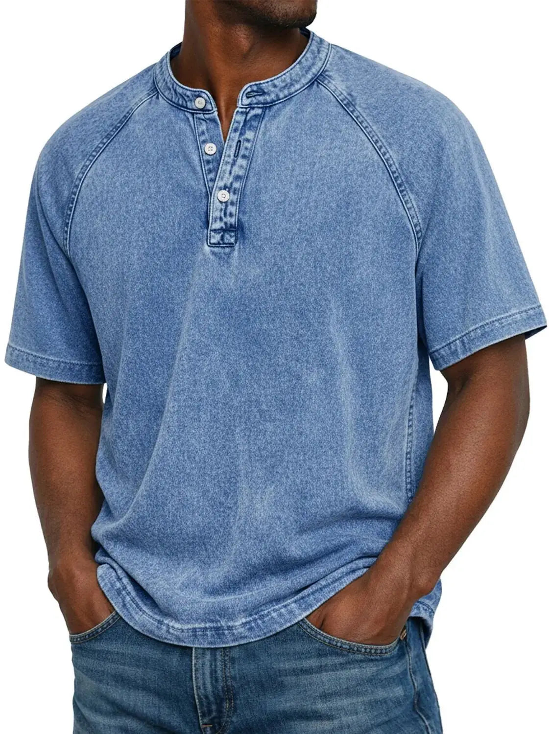 Zaviero™ Camisa Vintage para Hombres con Botones
