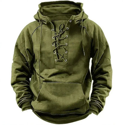Kelvane™ Sudadera con Capucha Estilo Vikingo para Hombre