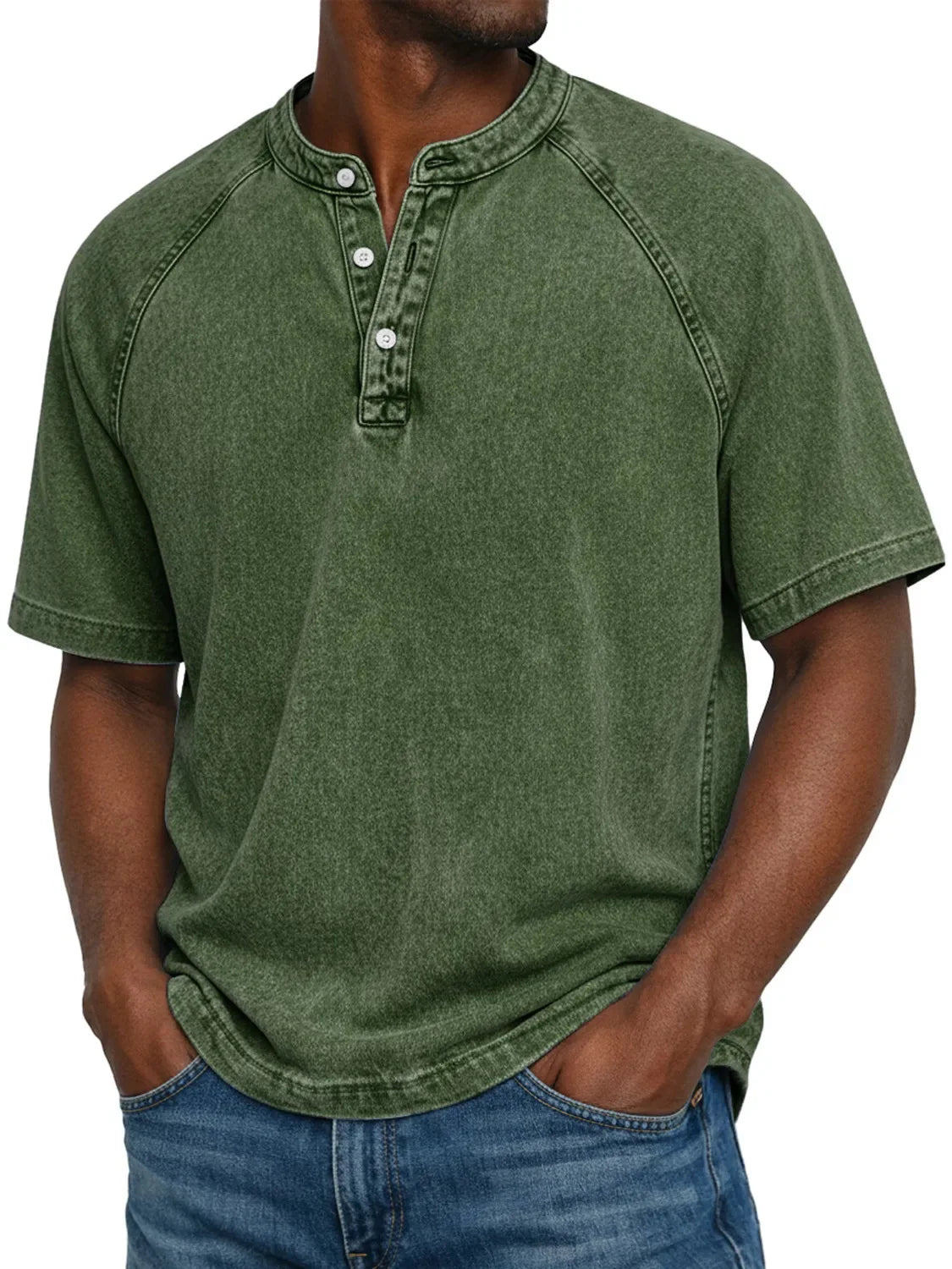 Zaviero™ Camisa Vintage para Hombres con Botones