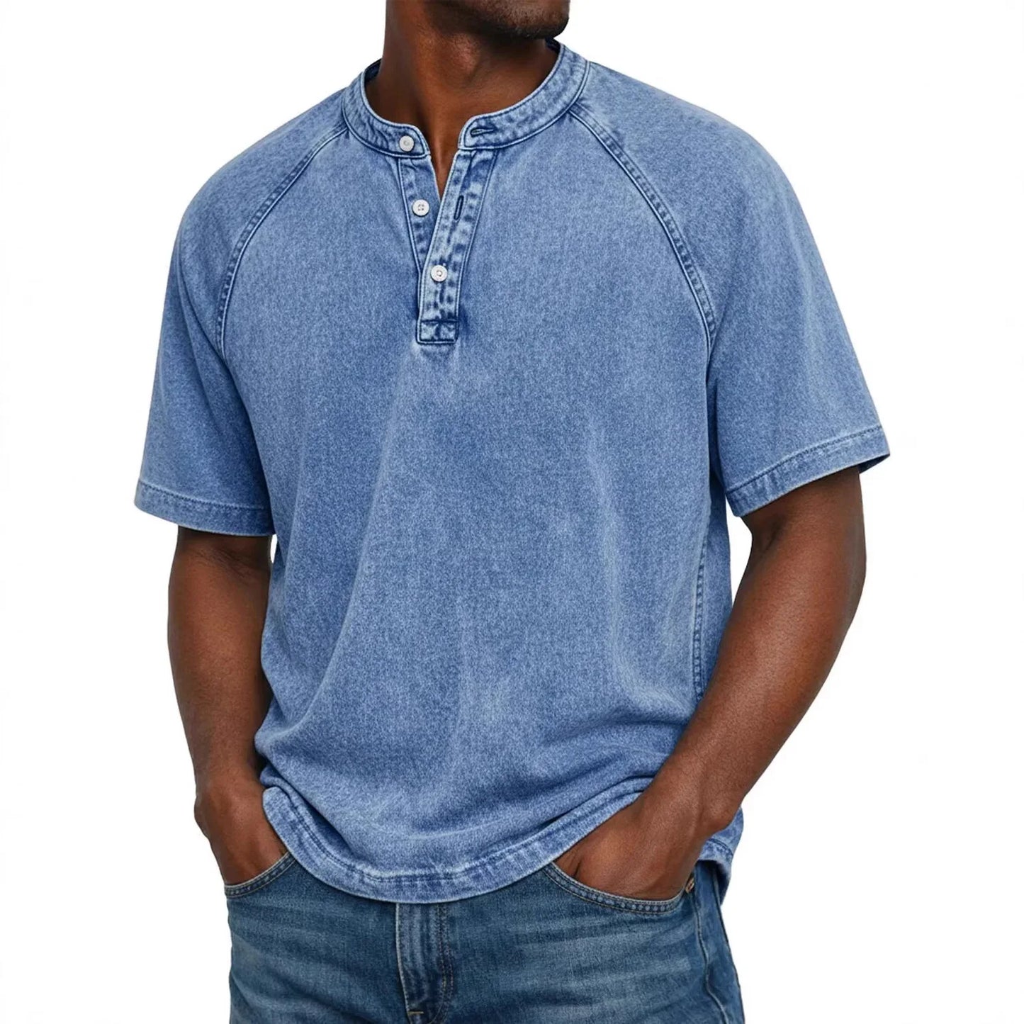 Zaviero™ Camisa Vintage para Hombres con Botones