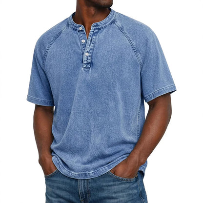 Zaviero™ Camisa Vintage para Hombres con Botones