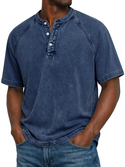 Zaviero™ Camisa Vintage para Hombres con Botones