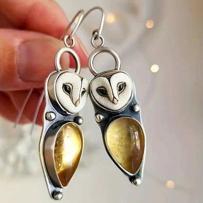 Runa™ Pendientes Colgantes de Búho - Sin Níquel para Oídos Sensibles