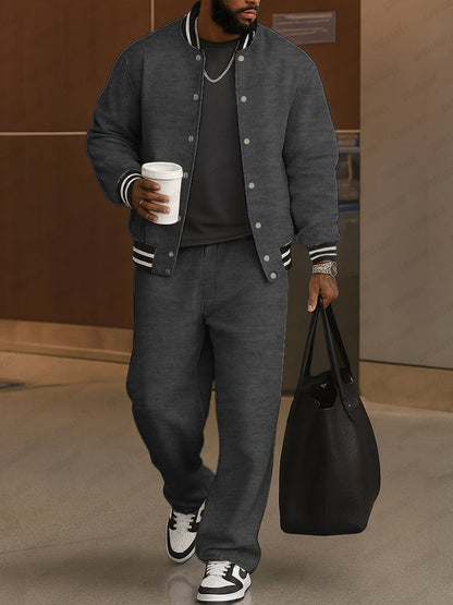 Demerio™ Conjunto masculino elegante de chaqueta y pantalón a rayas