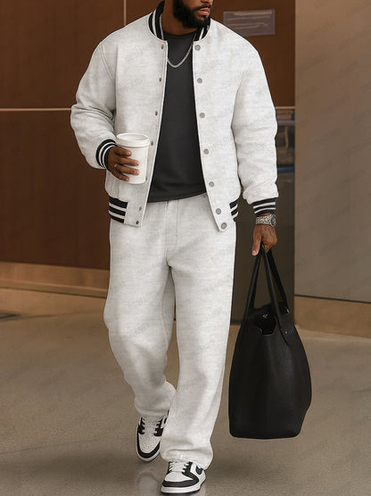 Demerio™ Conjunto masculino elegante de chaqueta y pantalón a rayas