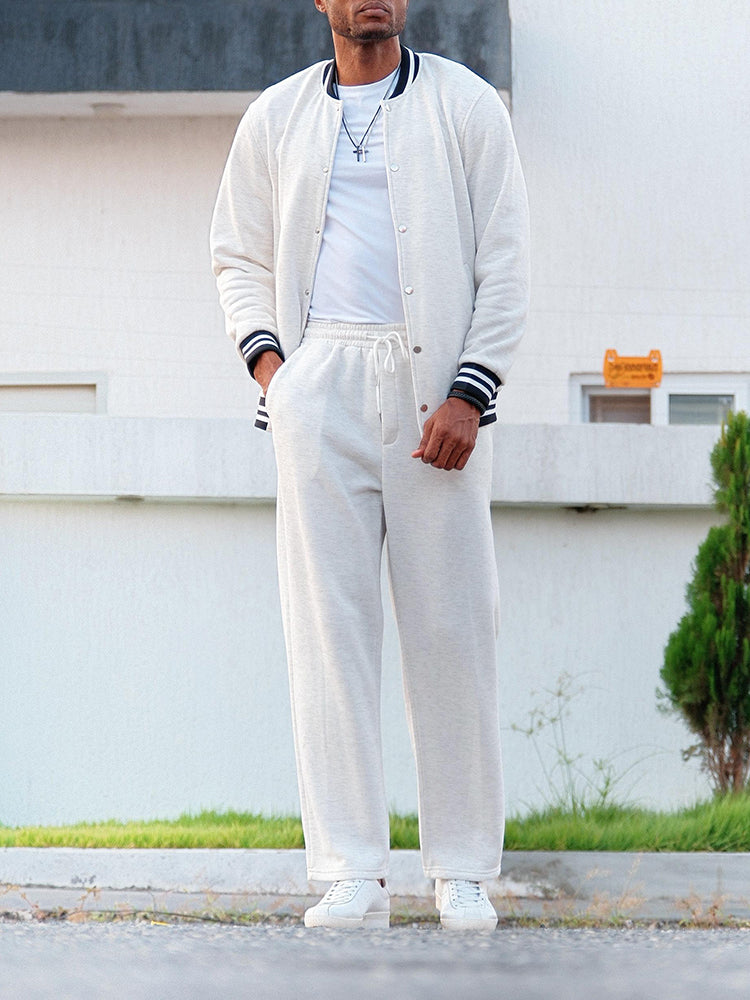 Demerio™ Conjunto masculino elegante de chaqueta y pantalón a rayas
