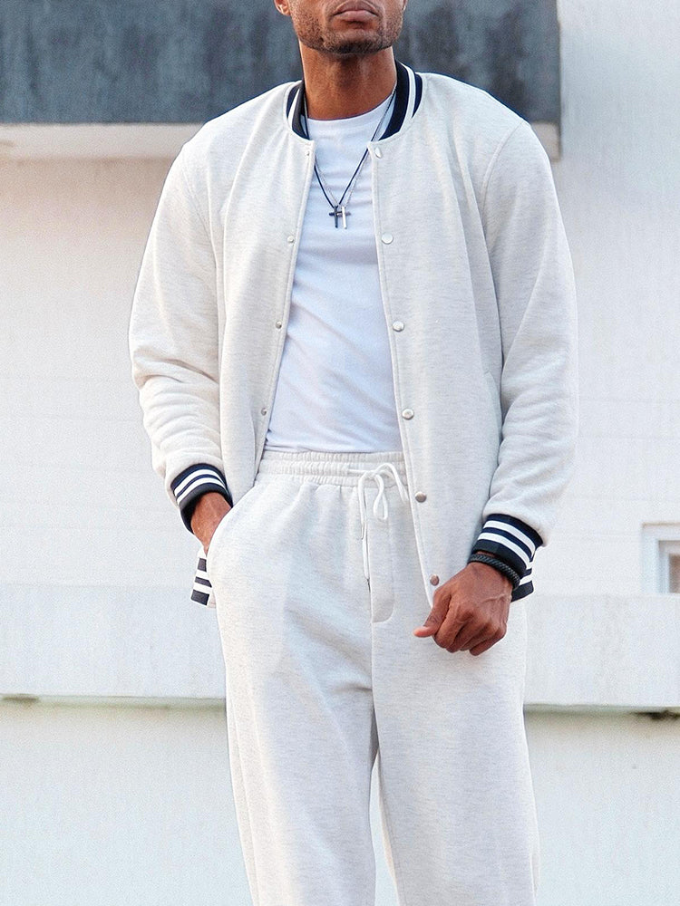 Demerio™ Conjunto masculino elegante de chaqueta y pantalón a rayas