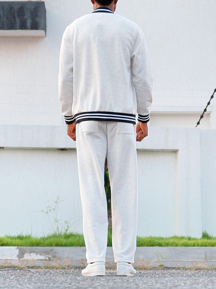 Demerio™ Conjunto masculino elegante de chaqueta y pantalón a rayas