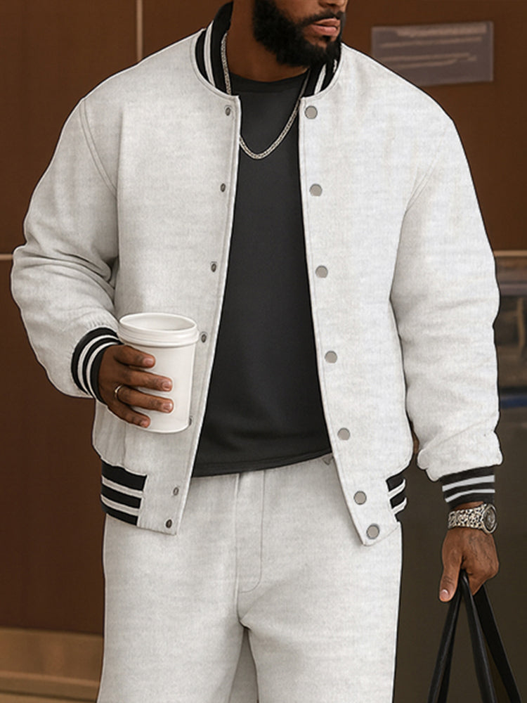Demerio™ Conjunto masculino elegante de chaqueta y pantalón a rayas