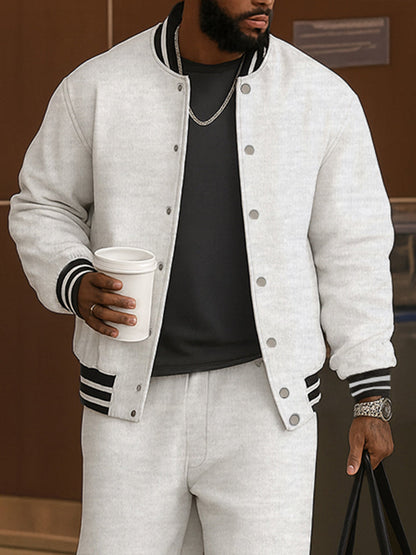 Demerio™ Conjunto masculino elegante de chaqueta y pantalón a rayas