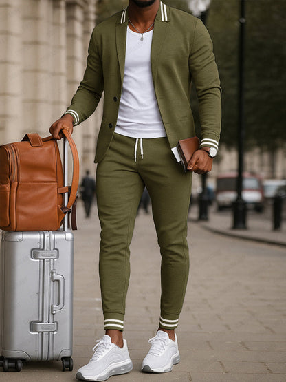 Durello™ Traje masculino moderno con estilo deportivo sofisticado
