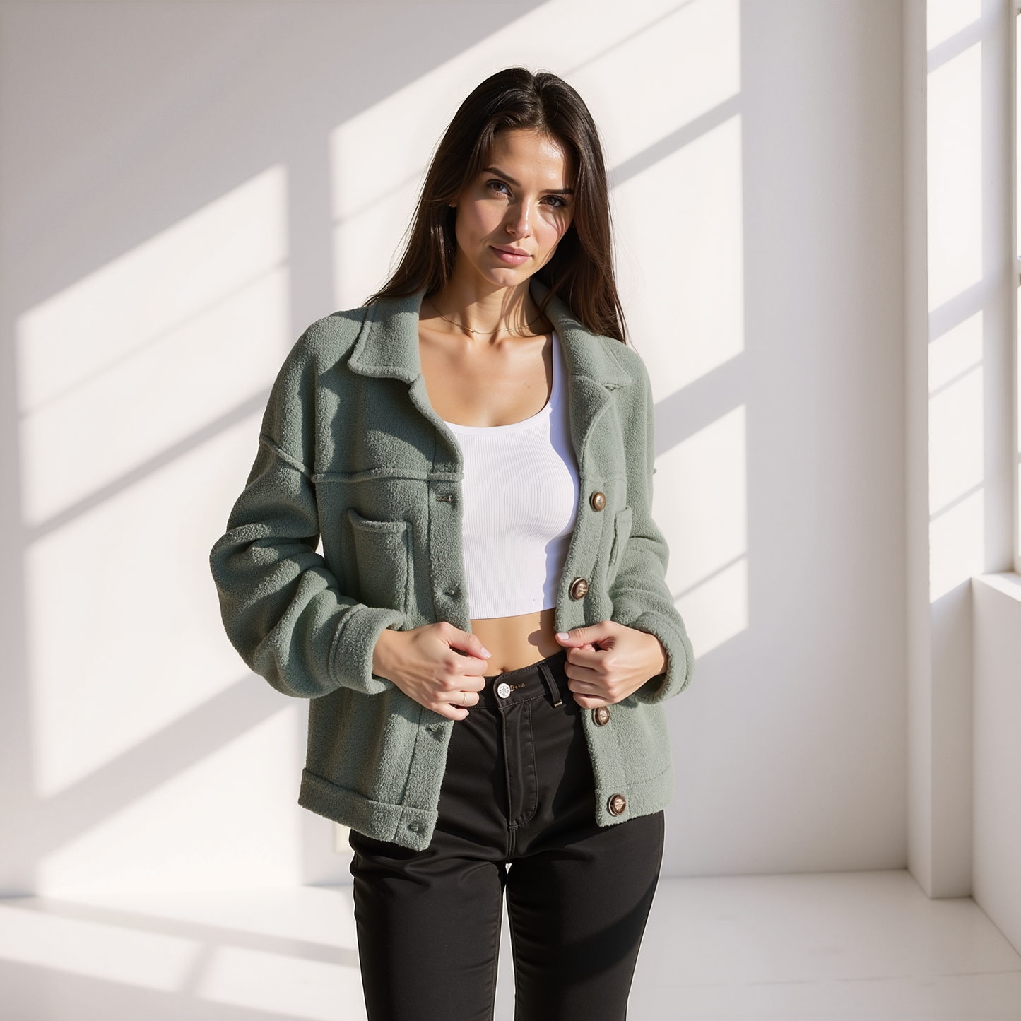 Lunelle™ Chamarra de Fleece para Mujer Suave y Cálida