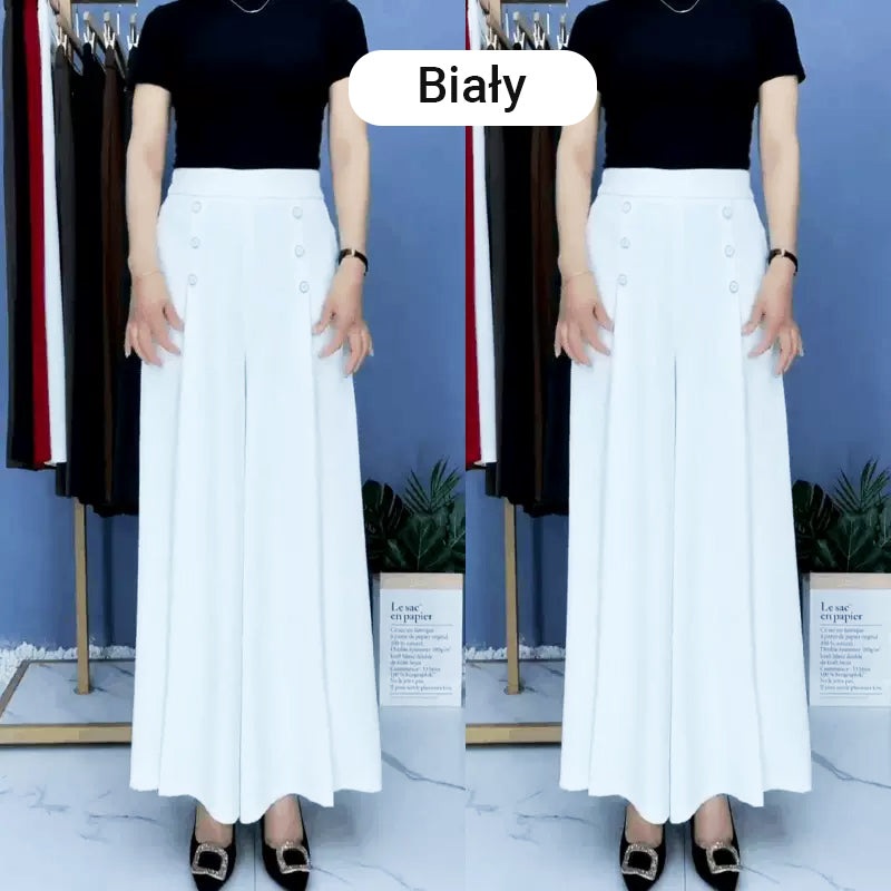 Ansira™ Pantalones plisados elegantes con pierna ancha