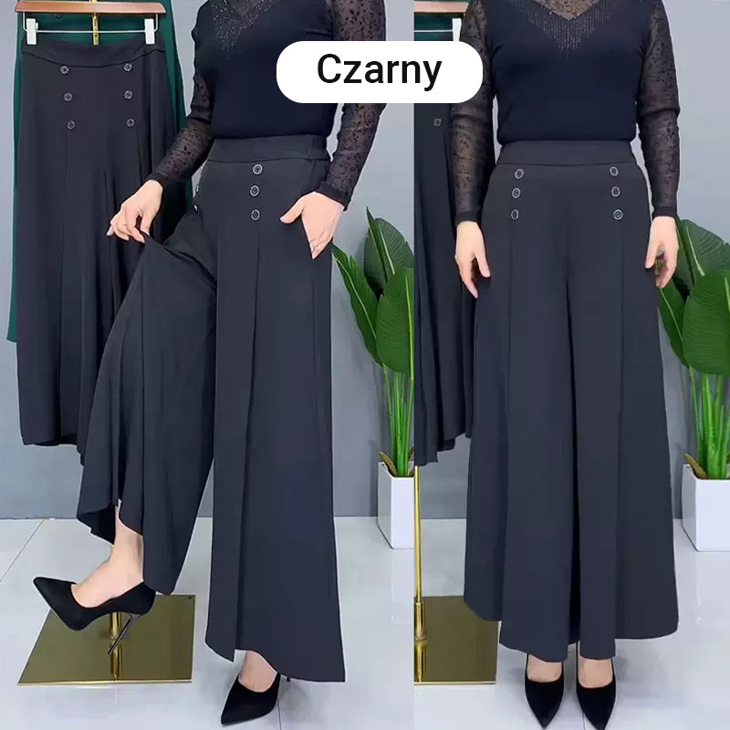 Ansira™ Pantalones plisados elegantes con pierna ancha