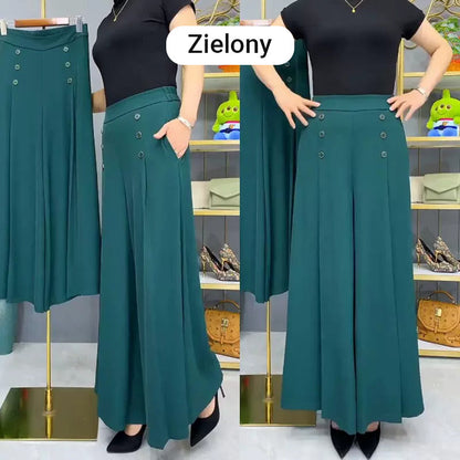 Ansira™ Pantalones plisados elegantes con pierna ancha