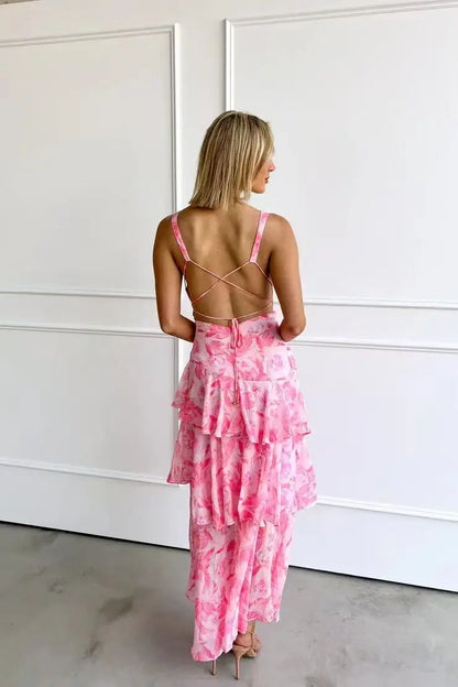 Haven™ Vestido midi floral elegante