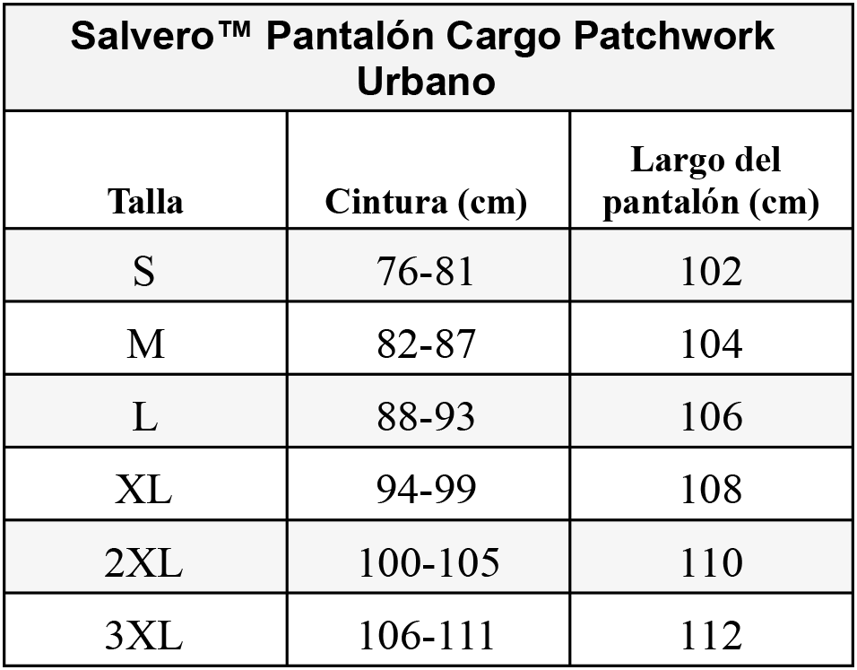 Salvero™ Pantalón Cargo Patchwork Urbano