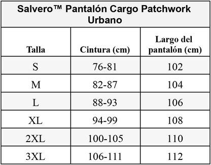 Salvero™ Pantalón Cargo Patchwork Urbano