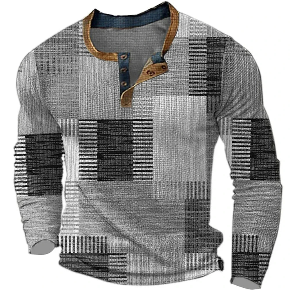 Corvani™ Camisa Colorida para Hombre con Manga Larga